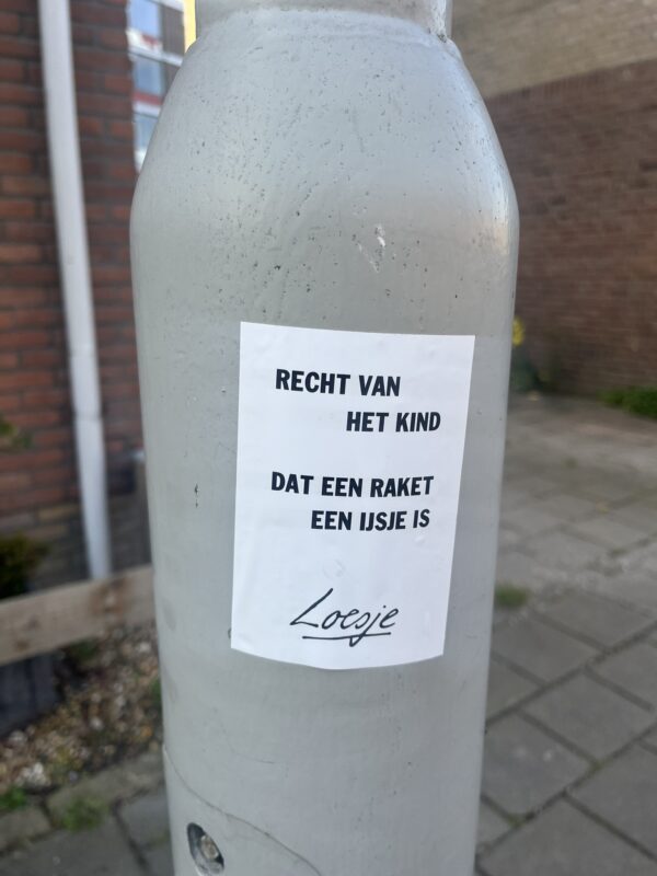 Stickers A7 - recht van het kind dat een raket een ijsje is