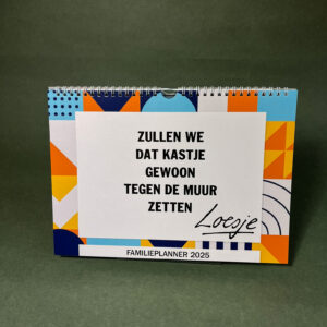 Familieplanner 2025 - zullen we dat kastje gewoon tegen de muur zetten