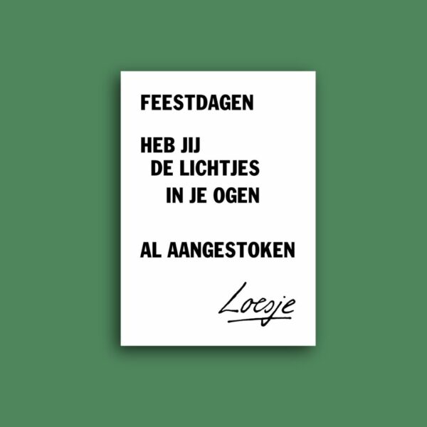 Feestdagenkaarten van Loesje