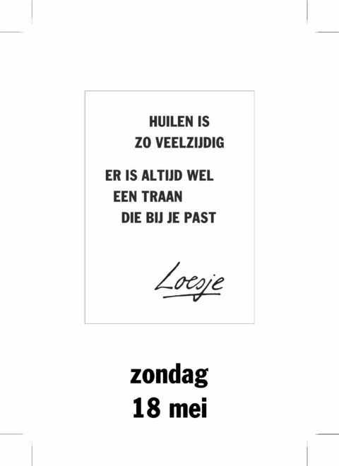Huilen is zo veelzijdig/ er is altijd wel een traan die bij je past