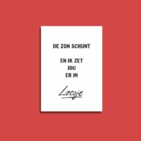 Liefdeskaarten - De zon schijnt en ik zet jou er in