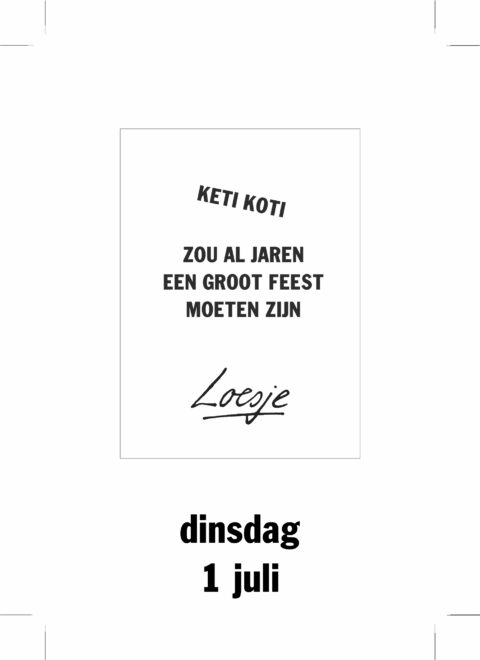 Keti koti/ zou al jaren een groot feest moeten zijn