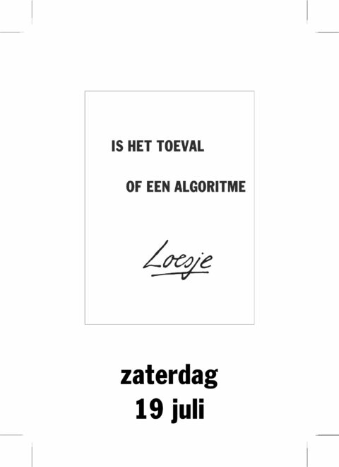 Is het toeval of een algoritme