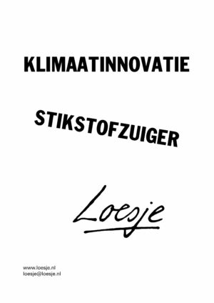 Klimaatinnovatie/ stikstofzuiger