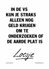 In de VS kun je straks alleen nog geld krijgen om te onderzoeken of de aarde plat is