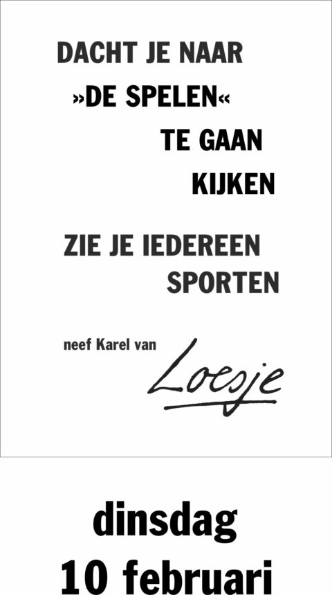 Dacht je naar de spelen te gaan kijken zie je iedereen sporten