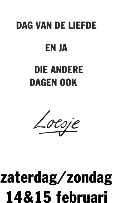 Dag van de liefde en ja die andere dagen ook