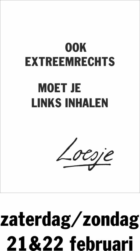 Ook extreemrechts moet je links inhalen