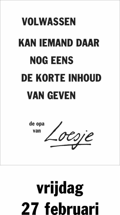 Volwassen kan iemand daar nog een keer de korte inhoud van geven