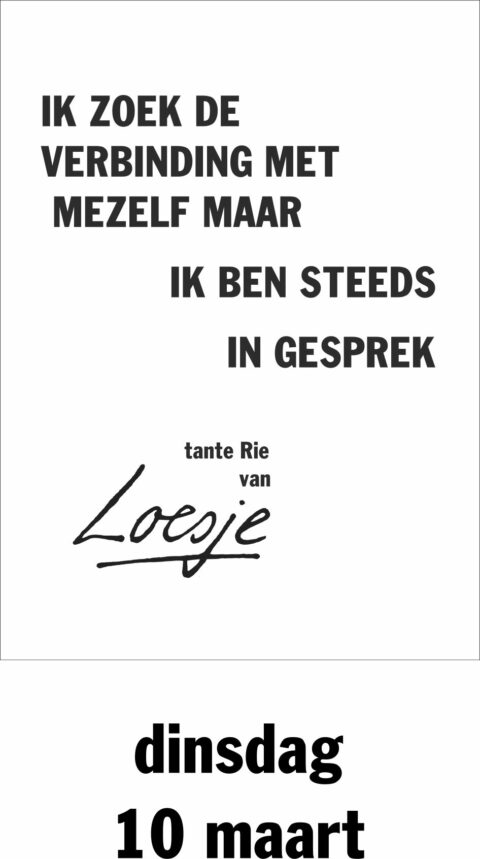 Ik zoek de verbinding met mezelf maar ik ben steeds in gesprek