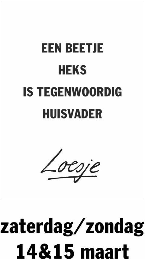 Een beetje heks is tegenwoordig huisvader