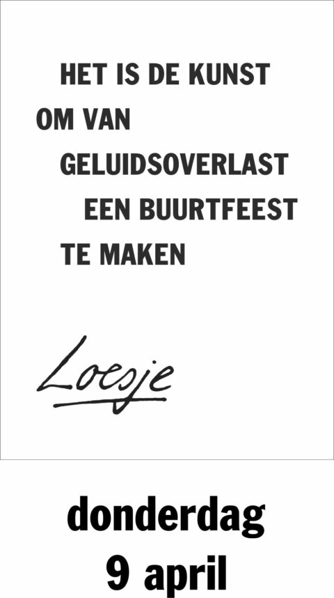 Het is de kunst om van geluidsoverlast een buurtfeest te maken
