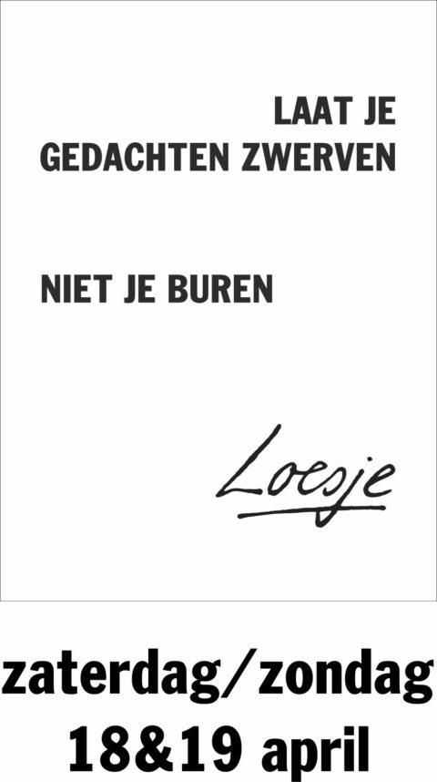 Laat je gedachten zwerven niet je buren