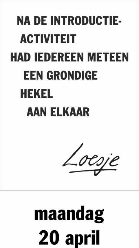 Na de introductie activiteit had iedereen meteen een grondige hekel aan elkaar