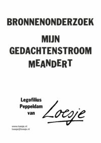 bronnenonderzoek / mijn gedachtenstroom meandert - Legofilius Peppeldam