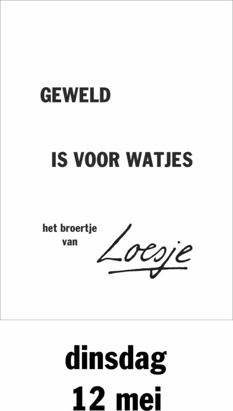 Geweld is voor watjes