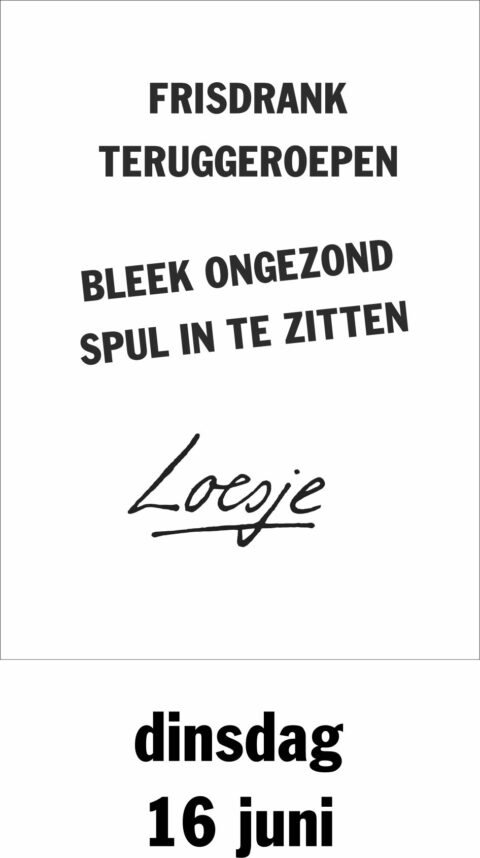 Frisdrank teruggeroepen bleek ongezond spul in te zitten