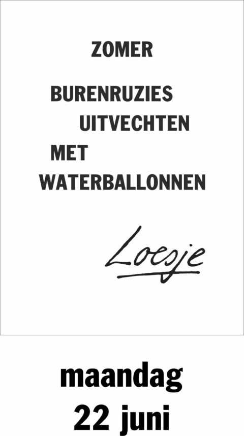 Zomer burenruzies uitvechten met waterballonnen