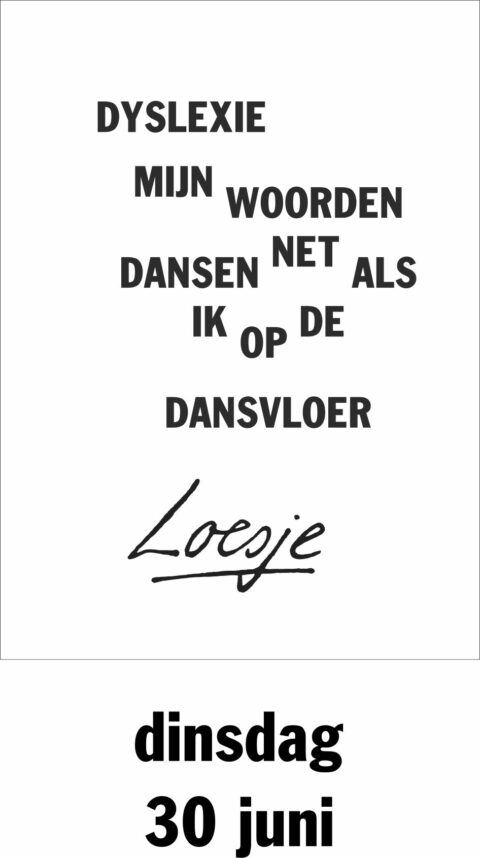 Dyslexie mijn woorden dansen net als ik op de dansvloer