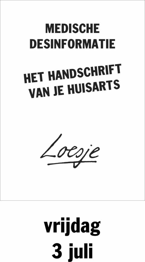 Medische desinformatie het handschrift van je huisarts