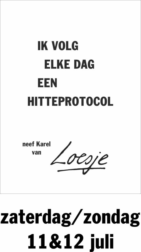 Ik volg elke dag een hitteprotocol