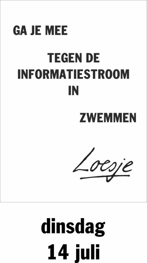 Ga je mee tegen de informatiestroom in zwemmen
