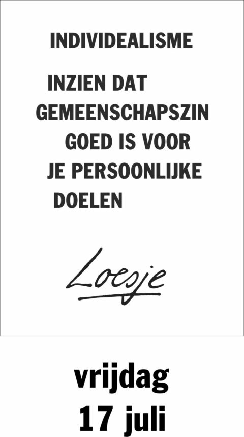 Individealisme inzien dat gemeenschapszin goed is voor je persoonlijke doelen