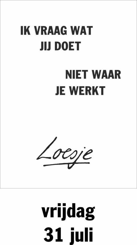 Ik vraag wat jij doet niet waar je werkt