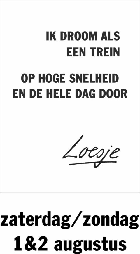 Ik droom als een trein op hoge snelheid en de hele dag door
