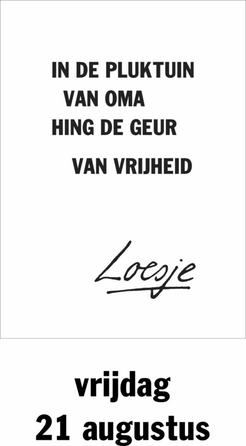 In de pluktuin van oma hing de geur van vrijheid