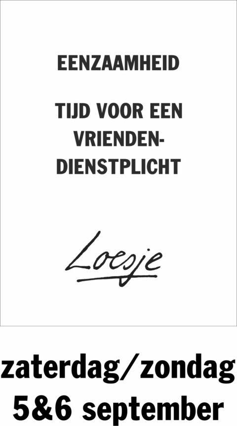 Eenzaamheid tijd voor een vriendendienstplicht