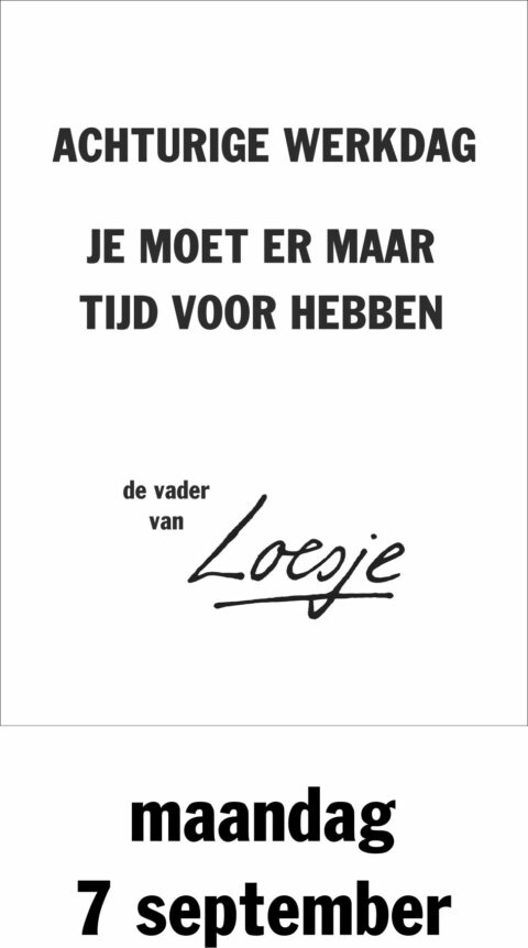 Achturige werkdag je moet er maar tijd voor hebben