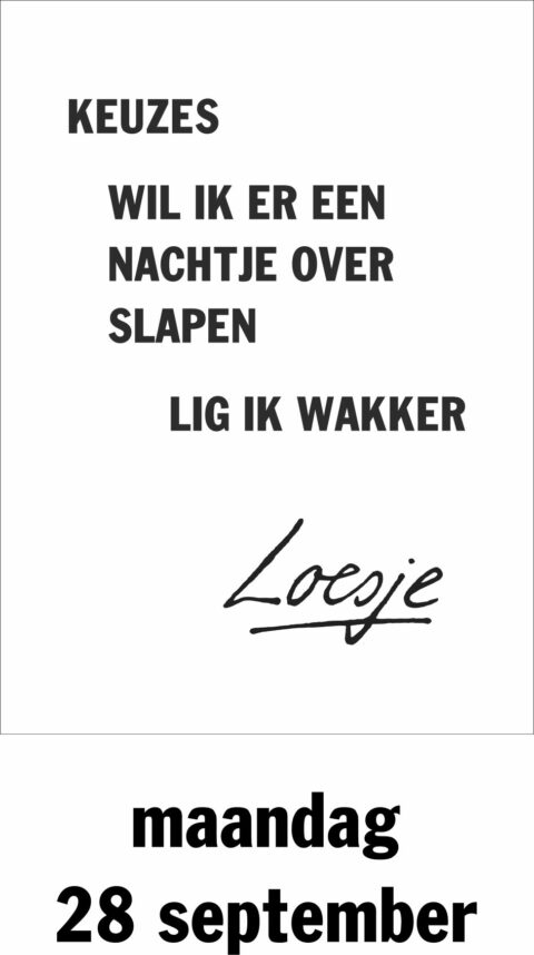 Keuzes wil ik er een nachtje over slapen lig ik wakker