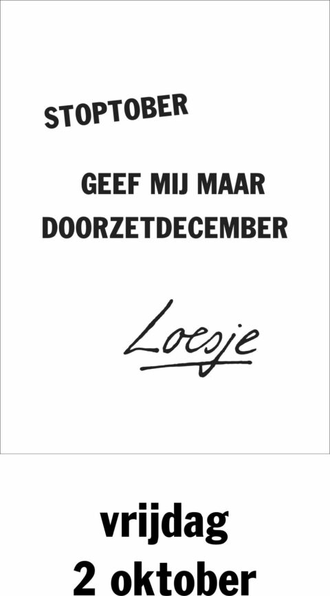 Stoptober geef mij maar doorzetdecember