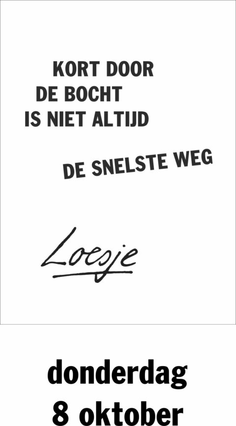 Kort door de bocht is niet altijd de snelste weg