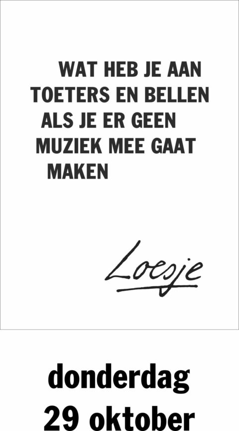 Wat heb je aan toeters en bellen als je er geen muziek mee gaat maken