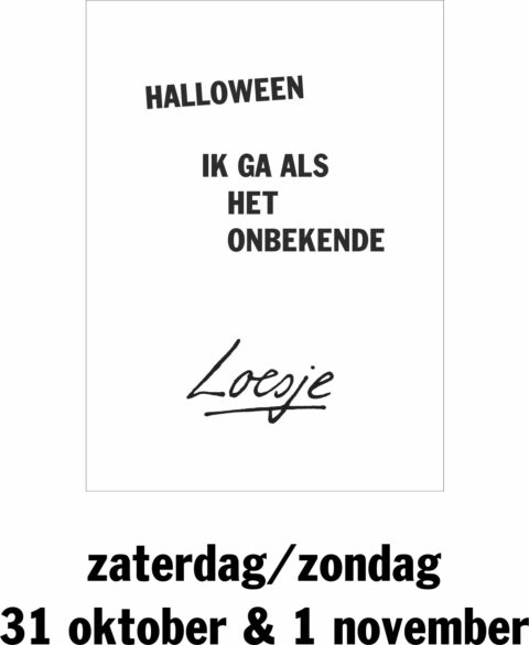 Halloween ik ga als het onbekende