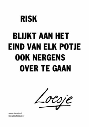 Risk blijkt aan het eind van elk potje ook nergens over te gaan