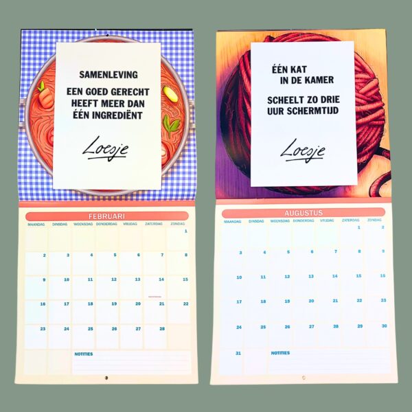Loesje maandkalender 2026 - Soms ben je de beste versie van jezelf