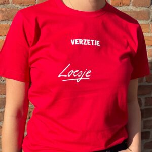 Loesje rode lijn actie shirt - verzetje