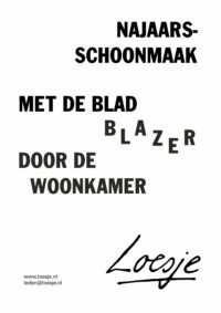 Najaarsschoonmaak / met de bladblazer / door de woonkamer