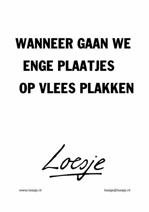 Wanneer gaan we enge plaatjes op vlees plakken