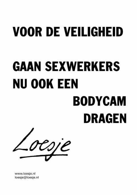 Voor de veiligheid gaan sekswerkers nu ook een bodycam dragen