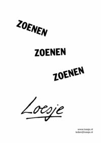 Zoenen / zoenen / zoenen