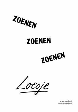 Zoenen / zoenen / zoenen