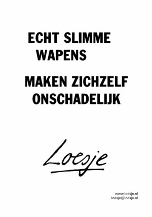 Echt slimme wapens maken zichzelf onschadelĳk