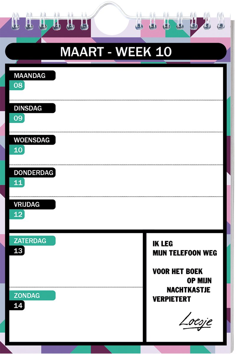 Loesje weekkalender 2027