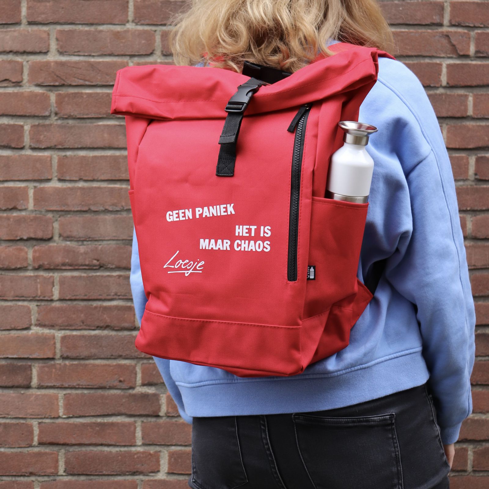 Loesje rugtas - geen paniek het is maar chaos