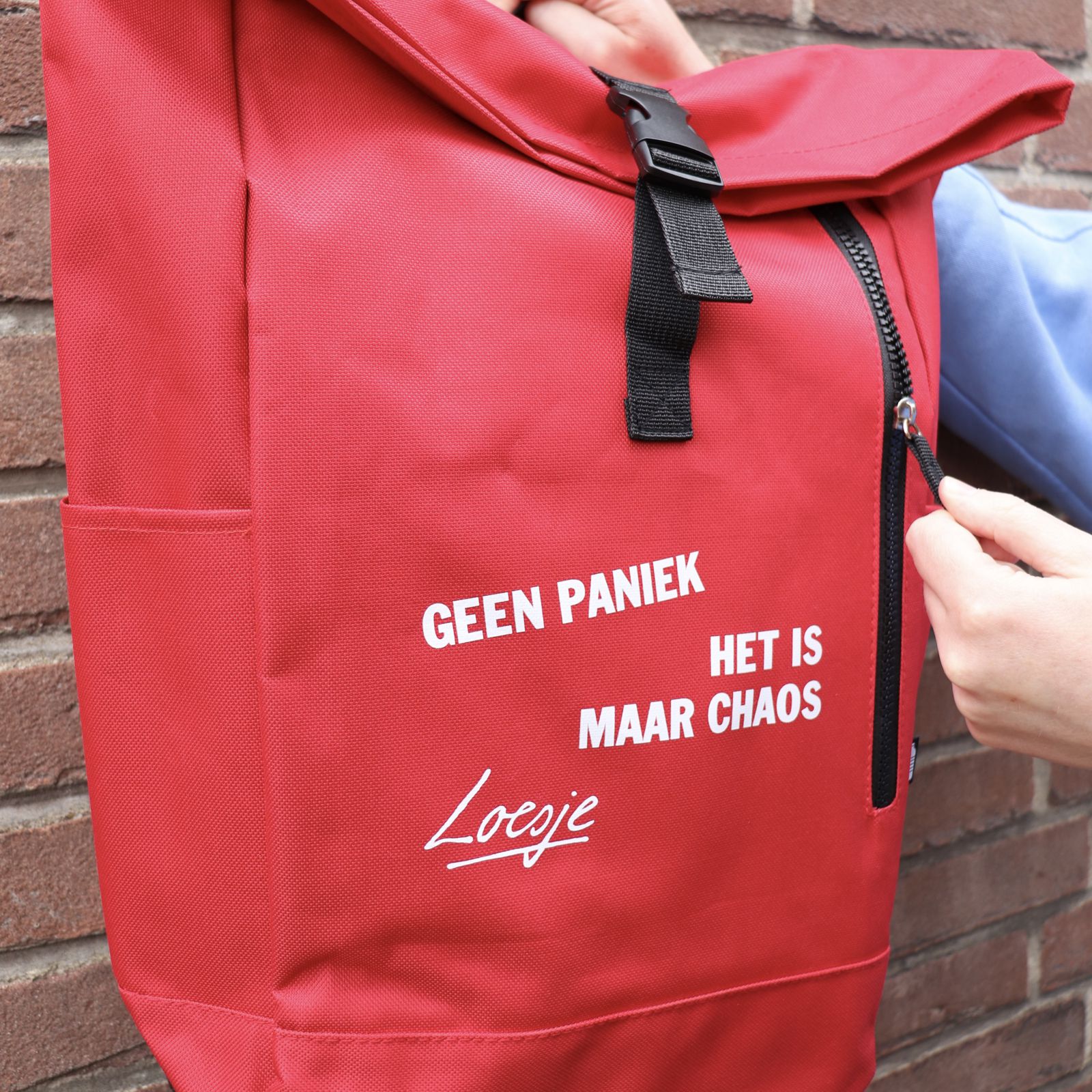 Loesje rugtas - geen paniek het is maar chaos
